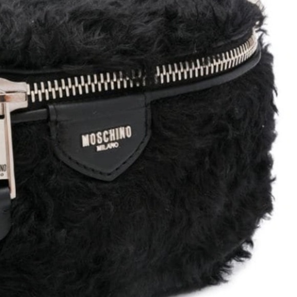 Authentic MOSCHINO Fur/Leather zip belt bag - Picture 11 of 16